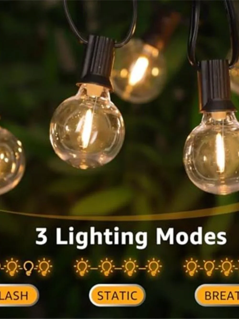 Solar String Lights Outdoor LED Patio Lights Waterproof Remote Timer USB
